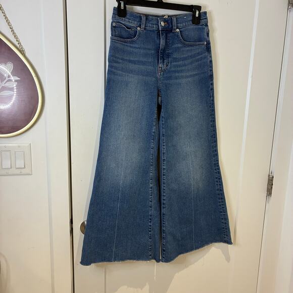 Madewell Flared Wide Leg Jeans in Oneida Wash Sz 25 - Picture 3 of 11